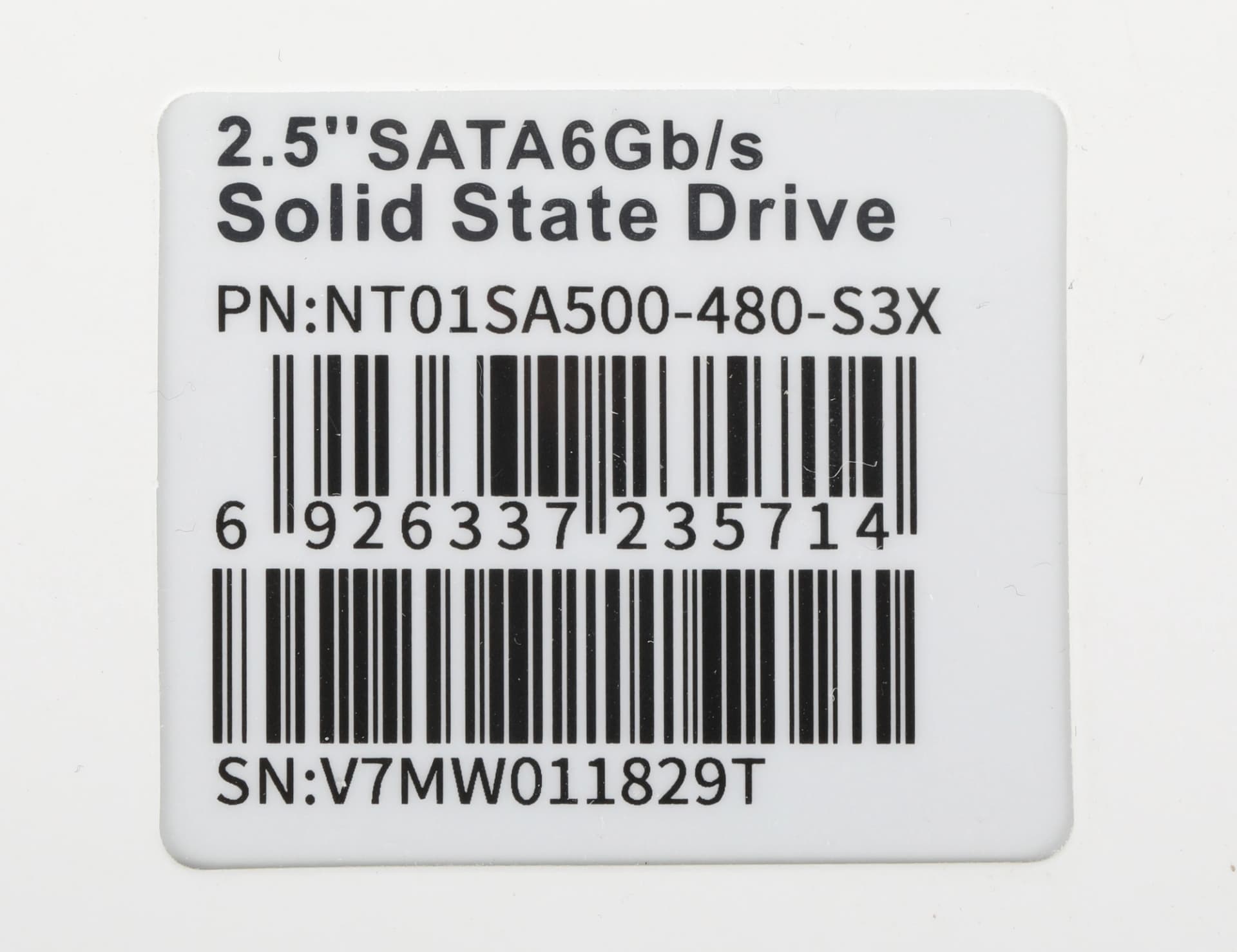Накопитель SSD Netac SATA-III 480GB NT01SA500-480-S3X SA500 2.5" - фото 5