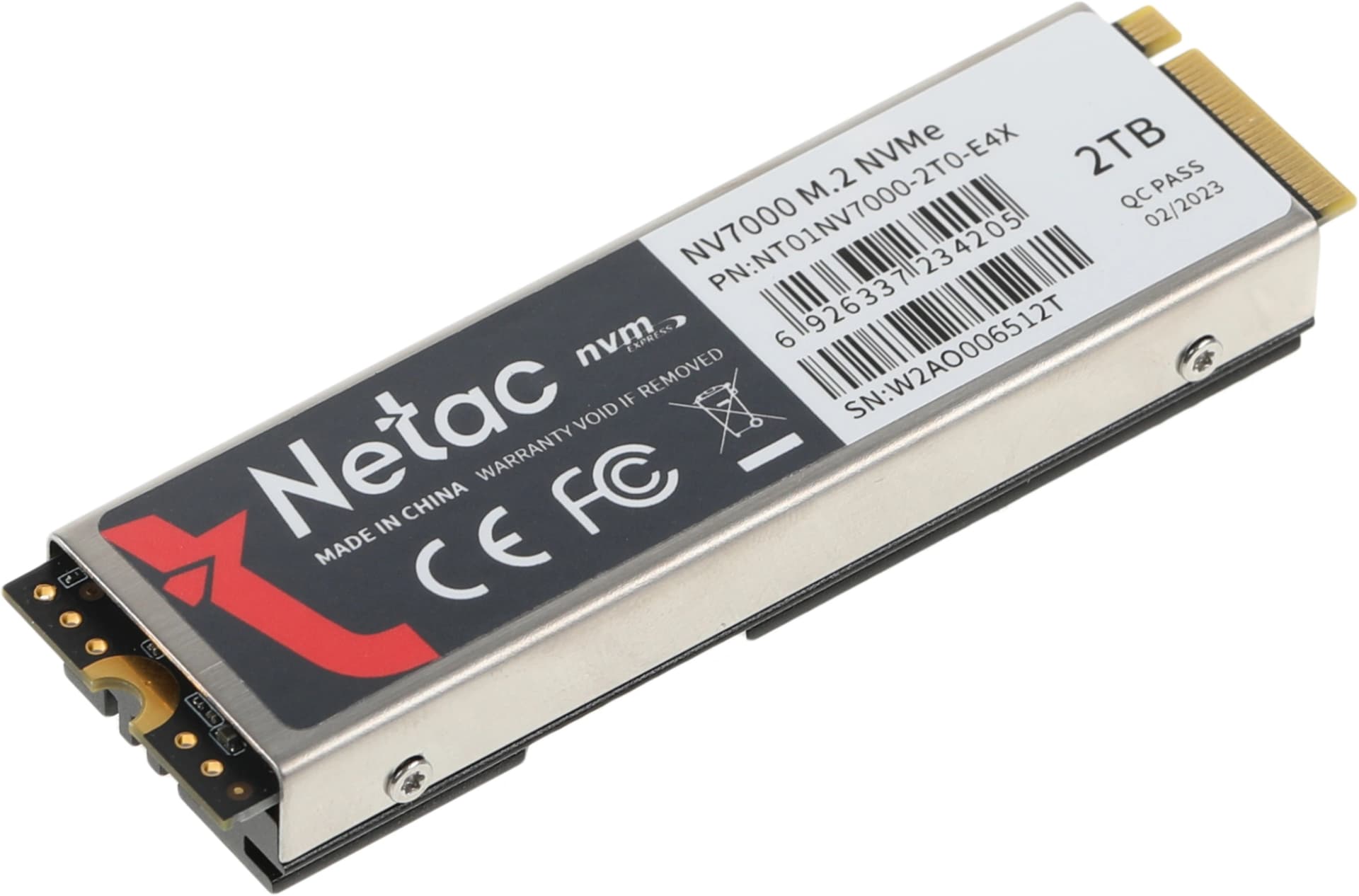 Накопитель SSD Netac PCIe 4.0 x4 2TB NT01NV7000-2T0-E4X NV7000 M.2 2280 - фото 4