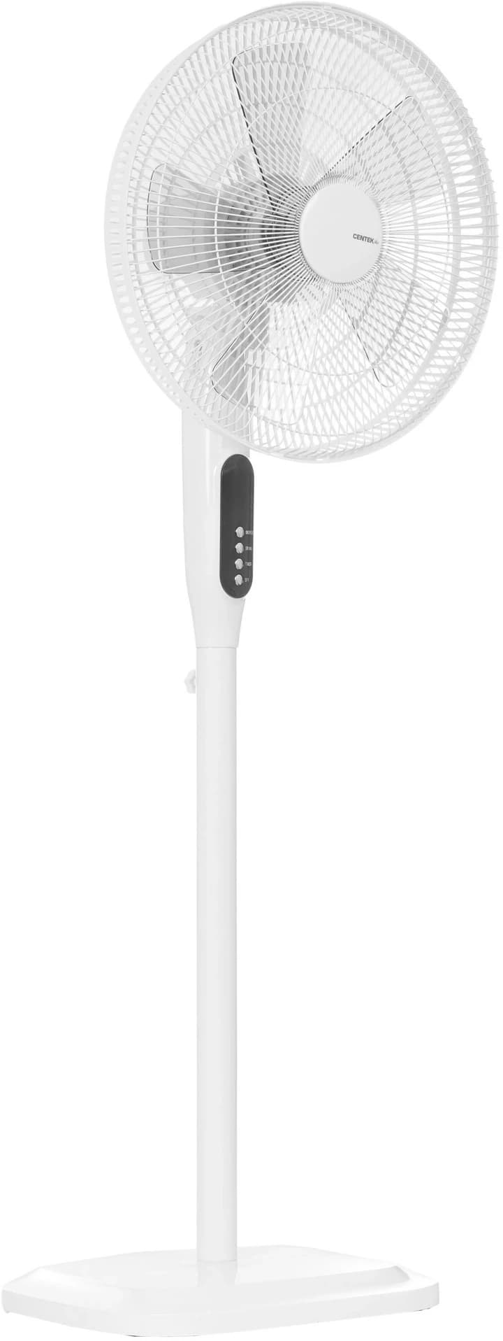 Вентилятор напольный Centek CT-5026 65Вт скоростей:4 ПДУ белый - фото 4