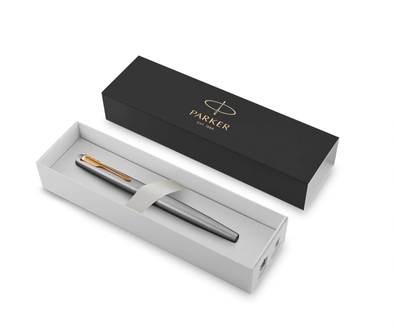 Ручка перьев. Parker Jotter Core F691 (2030948) Stainless Steel GT M сталь нержавеющая подар.кор. - фото 3