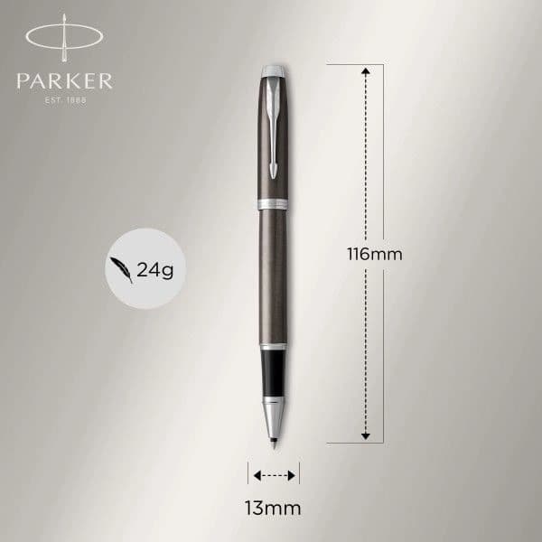 Ручка роллер Parker IM Core T321 (1931664) Dark Espresso CT F черн. подар.кор. - фото 5