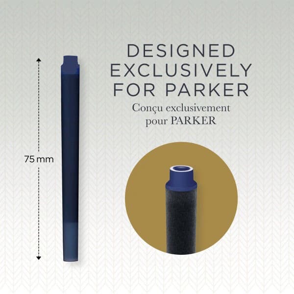 Картридж Parker Quink Z11 (1950384) синие чернила для ручек перьевых (5шт) - фото 2