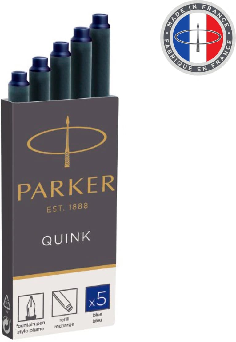 Картридж Parker Quink Z11 (1950384) синие чернила для ручек перьевых (5шт) - фото 5
