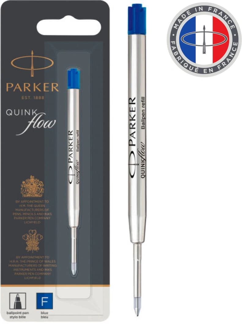 Стержень шариковый Parker QuinkFlow Z08 (1950368) F 0.8мм синие чернила блистер - фото 4