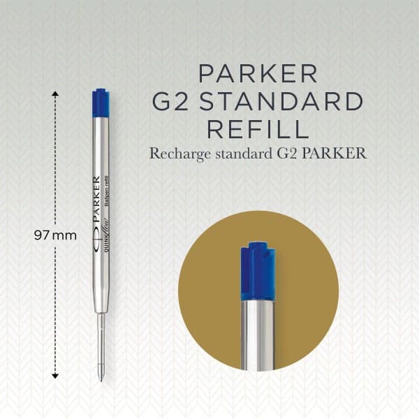 Стержень шариковый Parker QuinkFlow Z08 (1950368) F 0.8мм синие чернила блистер - фото 2