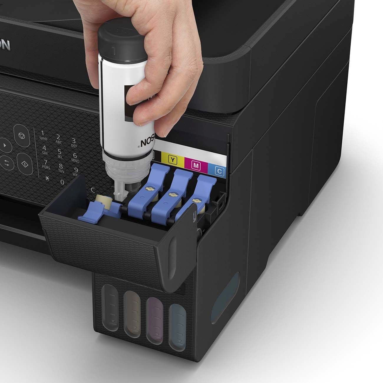 МФУ струйный Epson L5290 (C11CJ65512/C11CJ65409) A4 WiFi черный - фото 2
