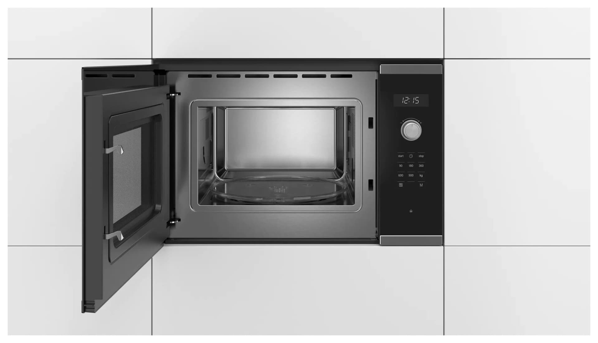 Микроволновая печь Bosch BFL554MS0 25л. 900Вт нержавеющая сталь/черный (встраиваемая) - фото 4