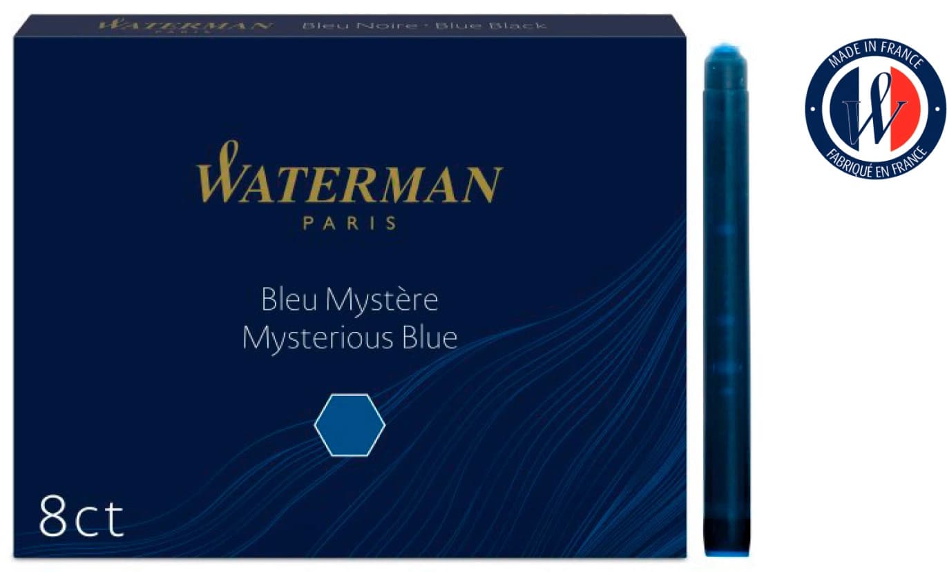 Картридж Waterman Standard (S0110910) Mysterious Blue чернила для ручек перьевых (8шт) - фото 3