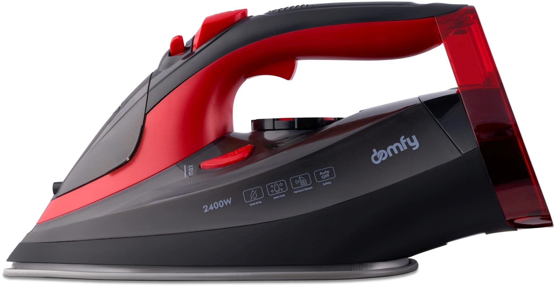 Утюг Domfy DSC-EI502 2400Вт черный/красный - фото 4