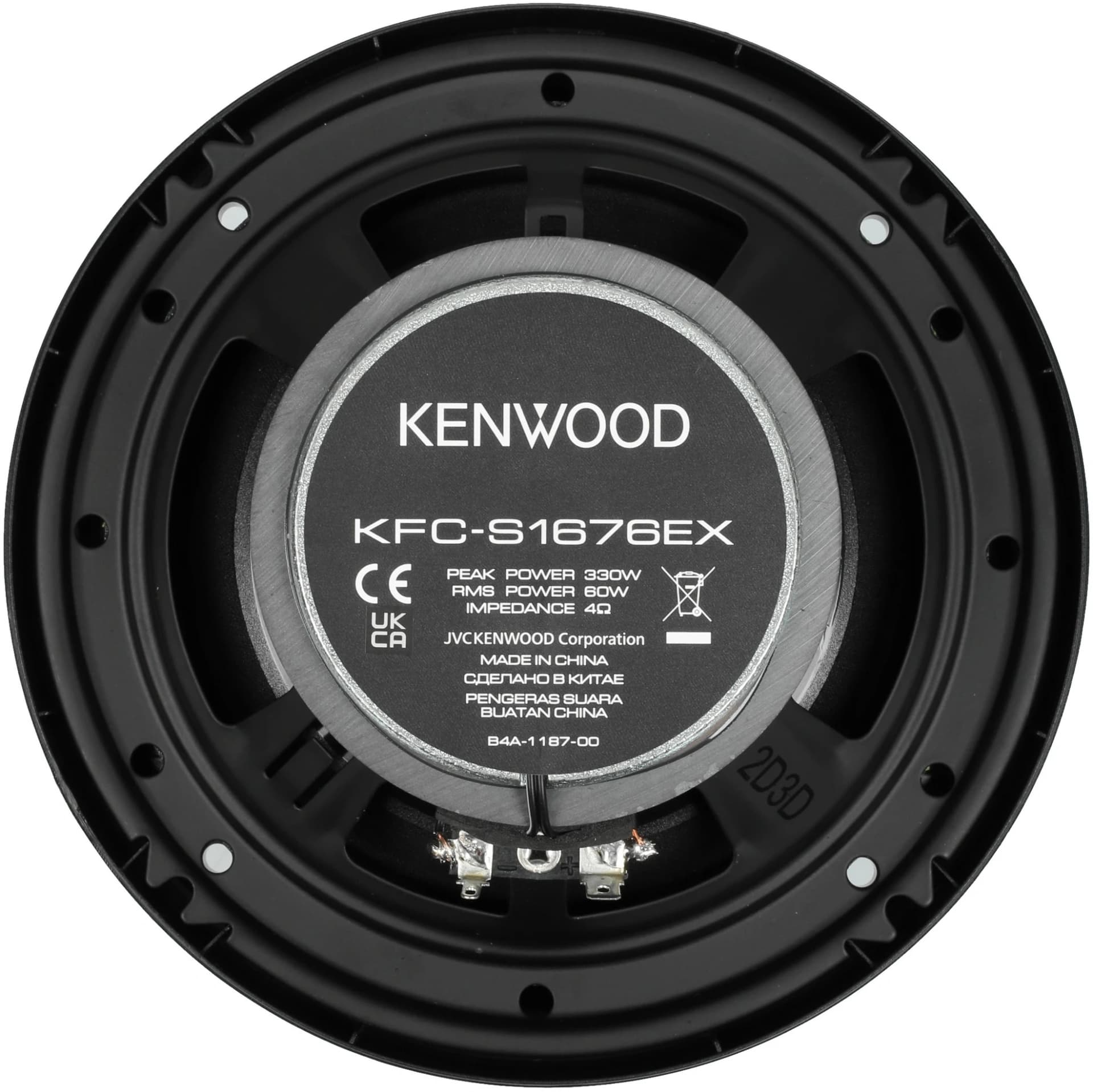 Колонки автомобильные Kenwood KFC-S1676EX 330Вт 87дБ 4Ом 16см (6.5дюйм) (ком.:2кол.) коаксиальные двухполосные - фото 5
