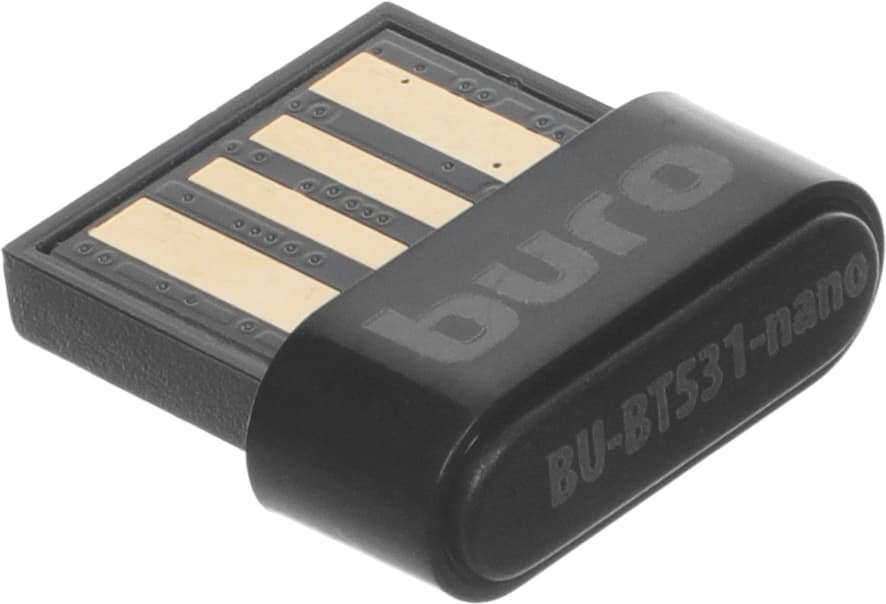 Адаптер USB Buro BU-BT531-nano BT5.3+EDR class 1.5 20м черный - фото 2