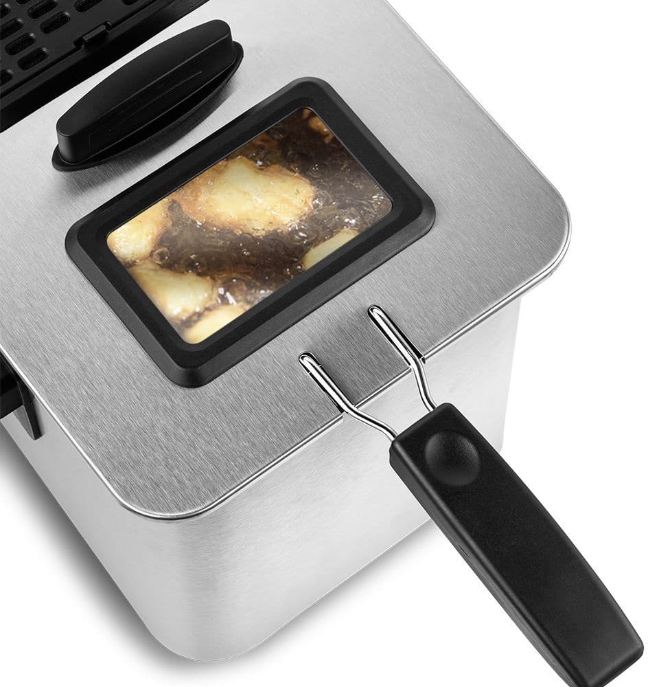 Фритюрница Kitfort КТ-4053 2000Вт серебристый/черный - фото 4
