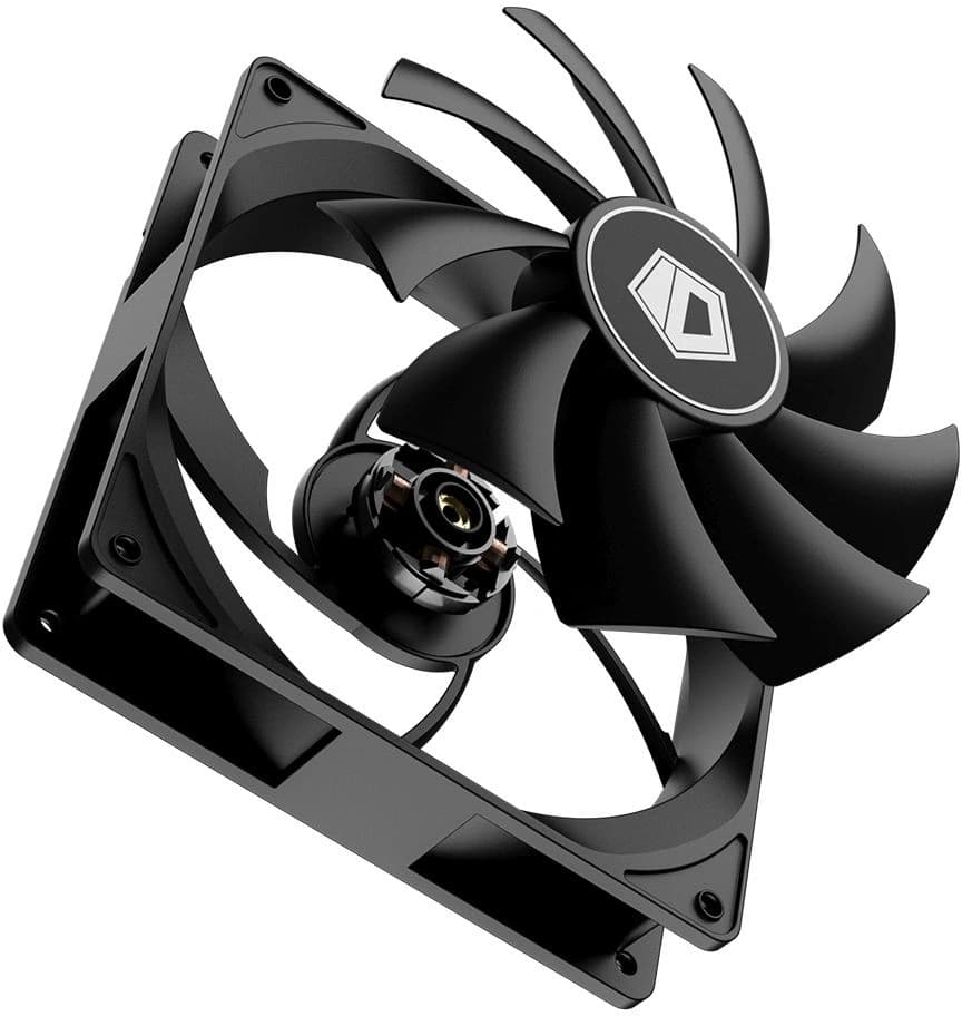 Вентилятор для корпуса ID-Cooling FL-12025K 120х120x25 черный 3-pin 21дБ Ret - фото 4
