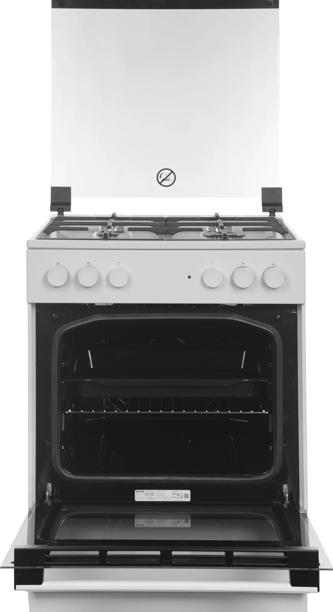 Плита Комбинированная Gorenje GK6A20WF белый (стеклянная крышка) реш.чугун - фото 2