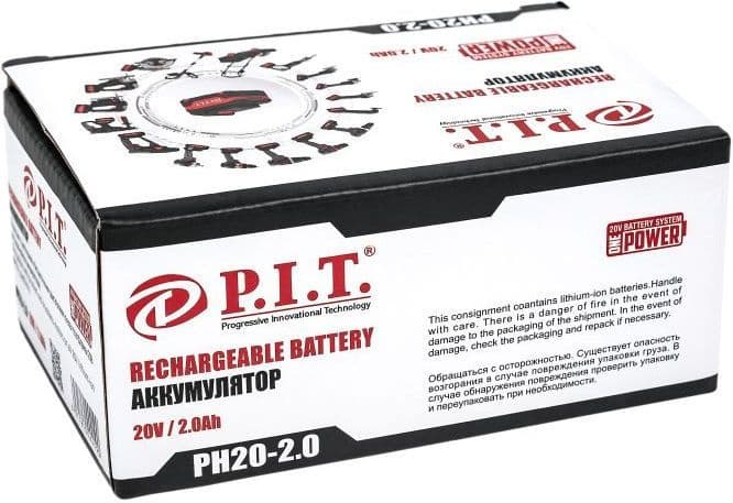 Батарея аккумуляторная P.I.T. OnePower PH20-2.0 20В 2Ач Li-Ion (PH20-2.0) - фото 3