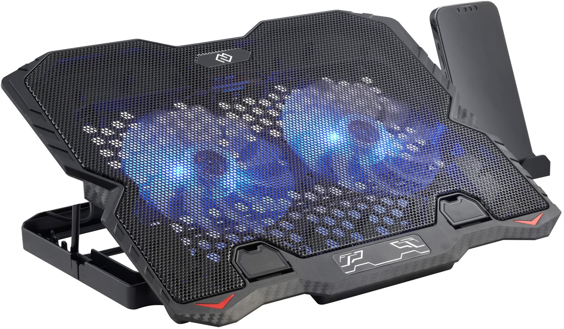 Подставка для ноутбука Digma D-NCP150-2 15.6"360x260x27мм 38дБ 2xUSB 2x 120ммFAN 650г металл/пластик черный - фото 3