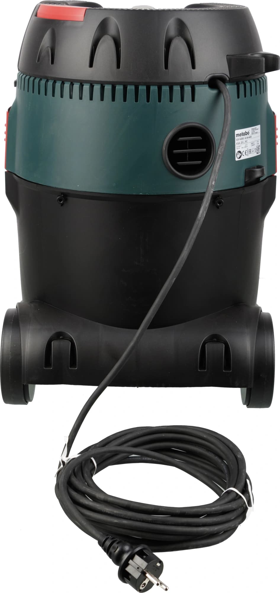 Строительный пылесос Metabo ASA 25 L PC 1250Вт (уборка: сухая/влажная/выдув) зеленый - фото 4