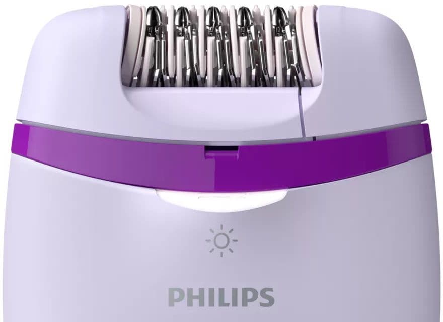 Эпилятор Philips BRE275/00 скор.:2 насад.:3 от электр.сети сиреневый/фиолетовый - фото 4
