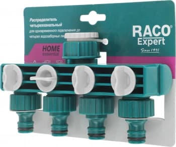 Распределитель Raco 4250-55258C Д.вх.1/2" Д.вых.3/4" зеленый/белый - фото 2