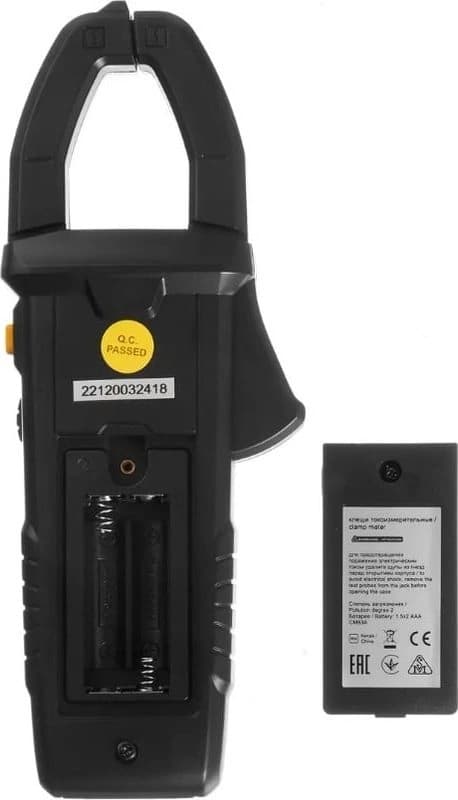 Клещи токоизмерительные IEK ARMA2L 5 CM1C цифр. измер.ток:переменный черный (A2L5-CM13-01) - фото 4