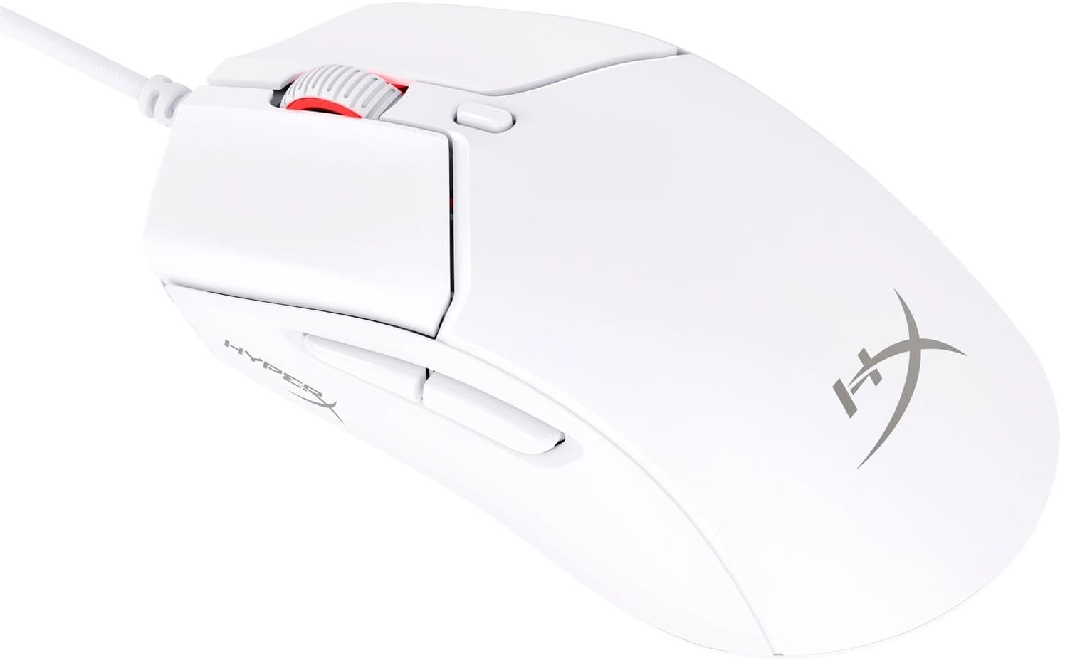 Мышь HyperX Pulsefire Haste 2 белый оптическая 26000dpi USB 5but (6N0A8AA) - фото 3