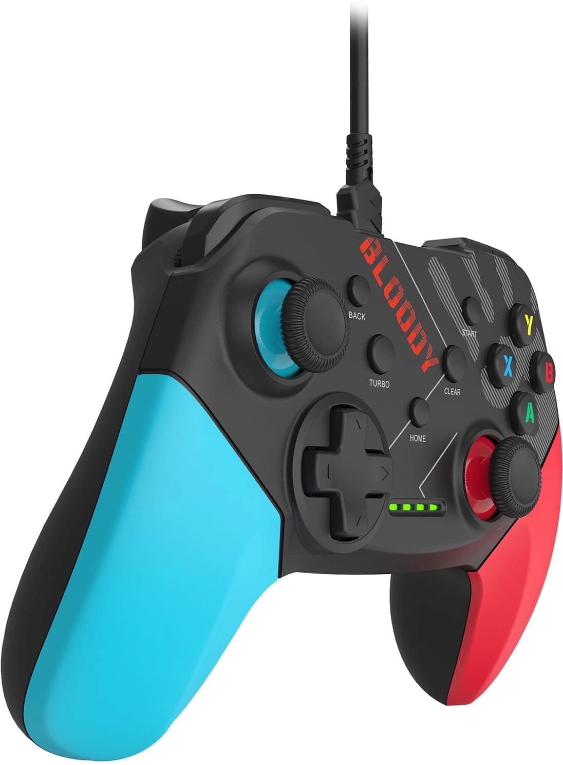 Геймпад A4Tech Bloody GP30 Sports черный/синий USB виброотдача обратная связь (GP30 SPORTS BLUE) - фото 4