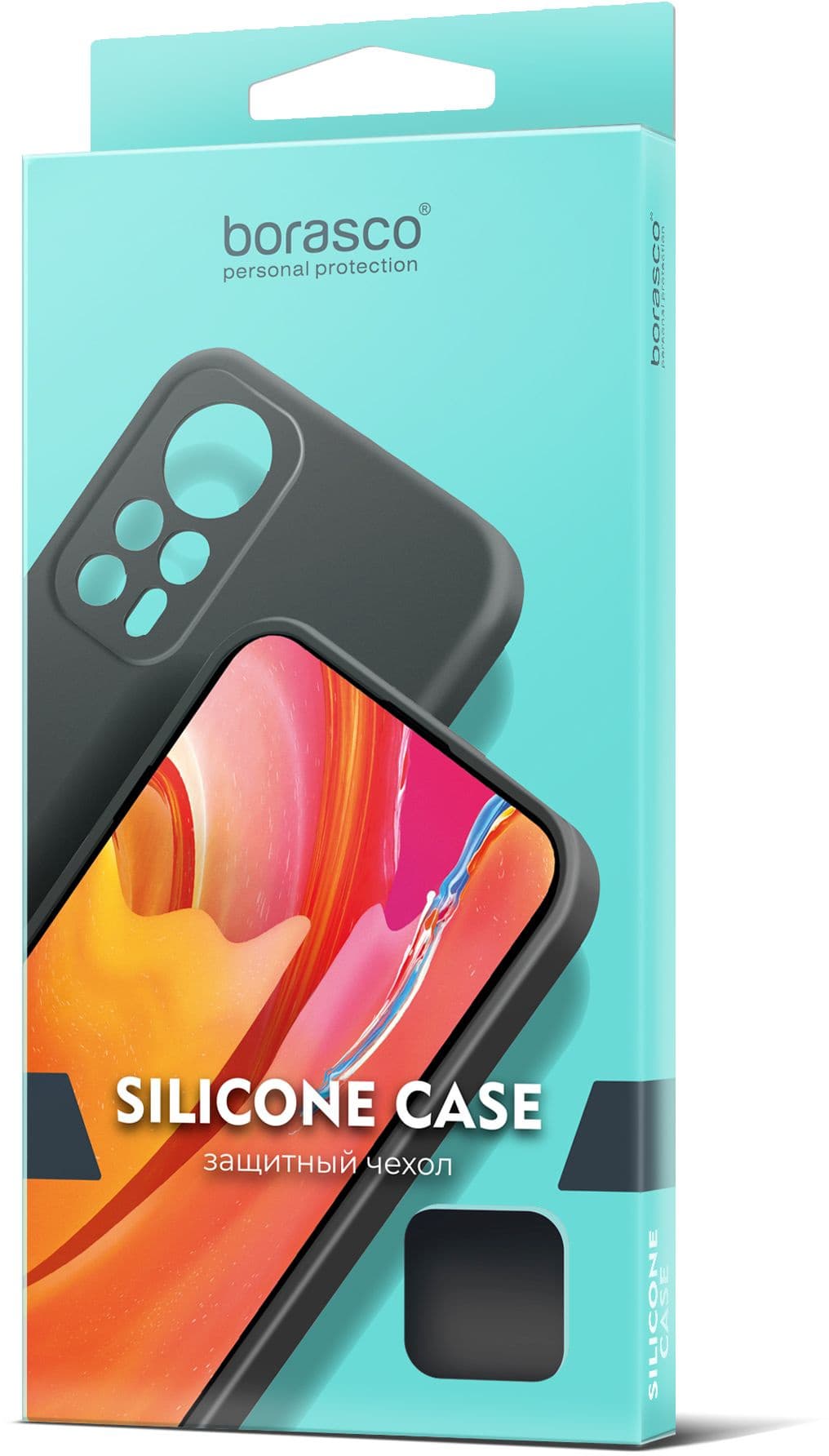 Чехол (клип-кейс) BoraSCO для Tecno Camon 20 (4G)/20 Pro (4G) Silicone Case черный (72054) - фото 4