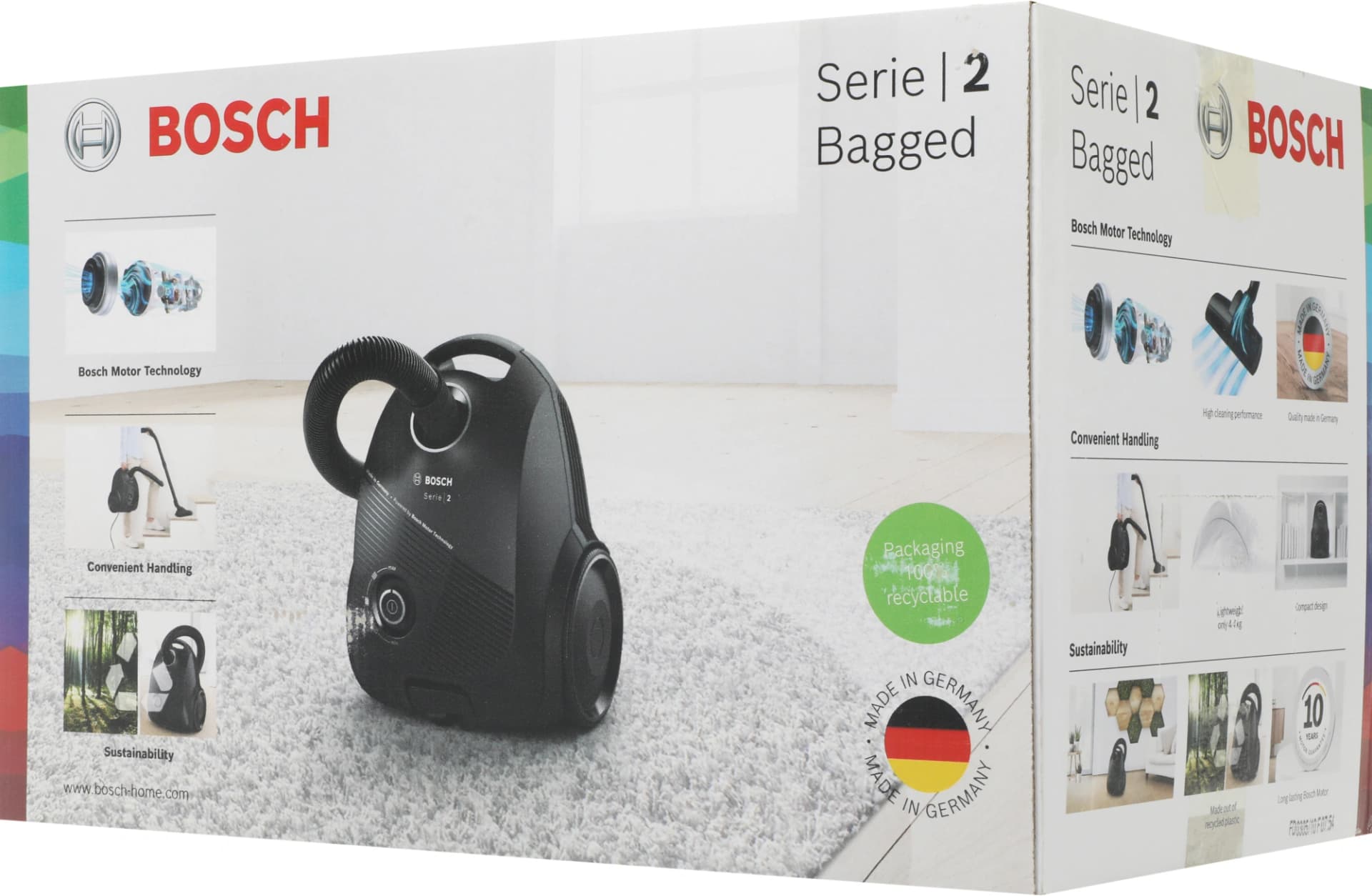 Пылесос Bosch BGBS2LB1 600Вт черный - фото 3