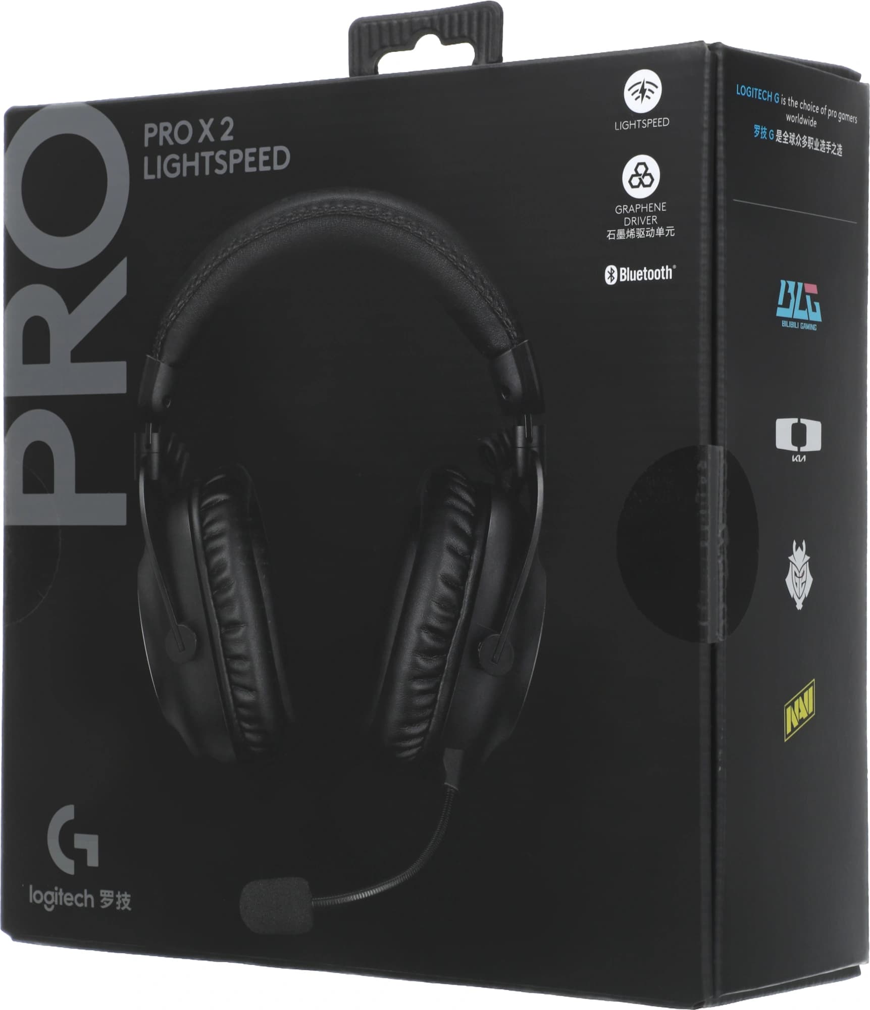 Наушники с микрофоном Logitech G Pro X 2 Lightspeed черный мониторные BT/Radio/3.5mm оголовье (981-001265) - фото 2