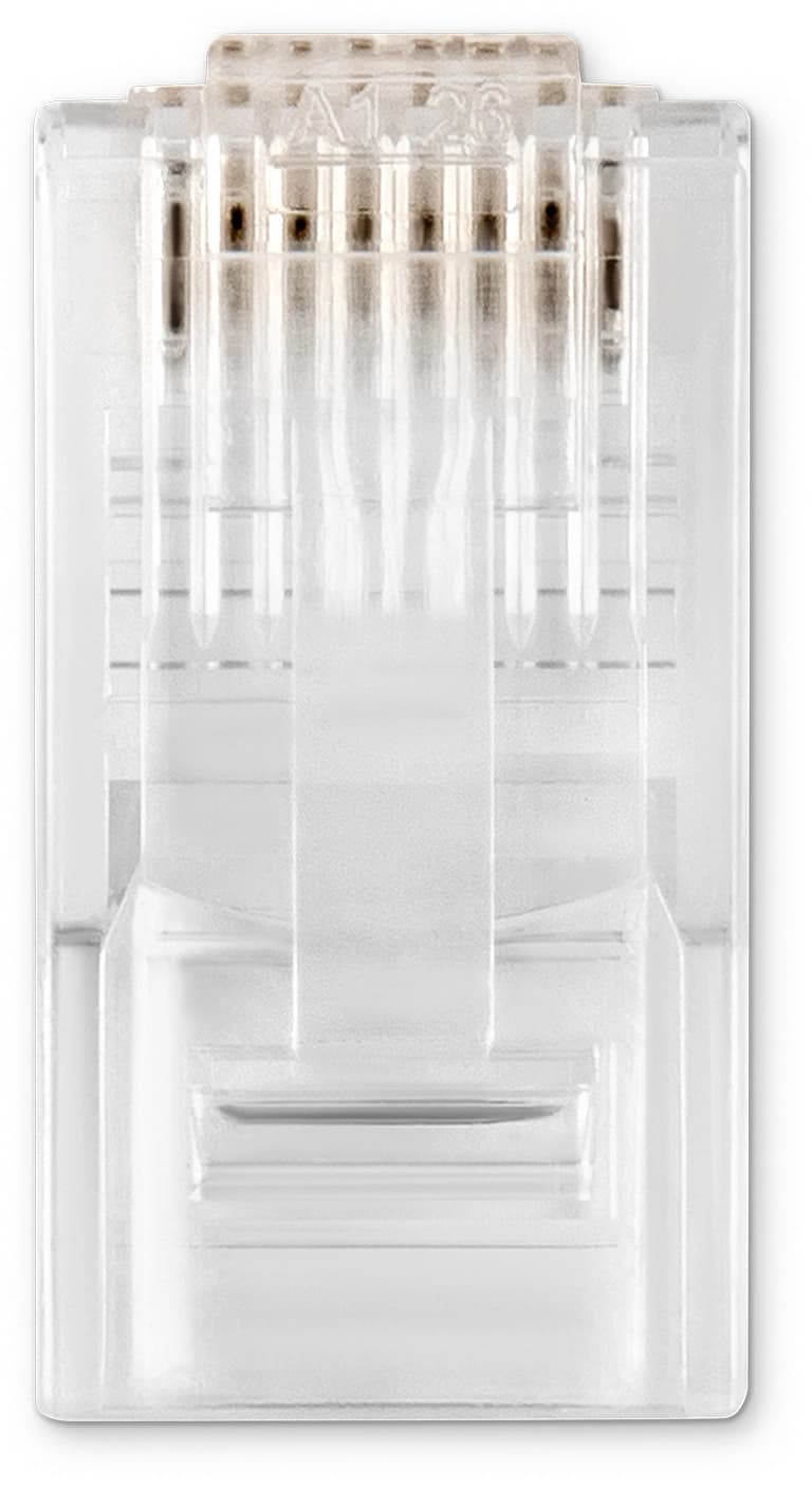 Коннектор Buro (BU-CONRJ45-50PCS) RJ45 прозрачный (упак.:50шт) - фото 3