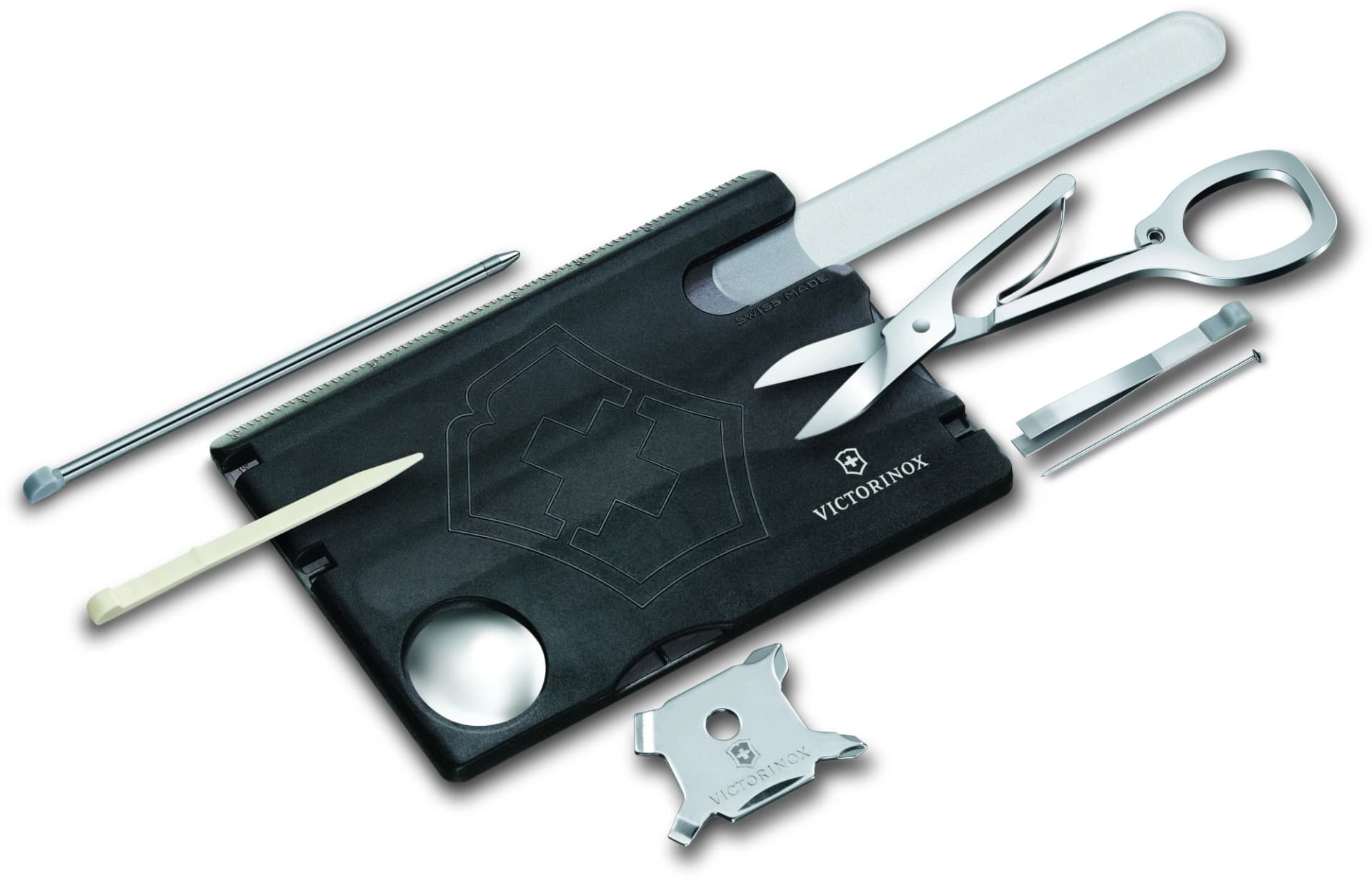 Швейцарская карта Victorinox Swiss Card Nailcare (0.7240.T3) черный полупрозрачный коробка подарочная - фото 2