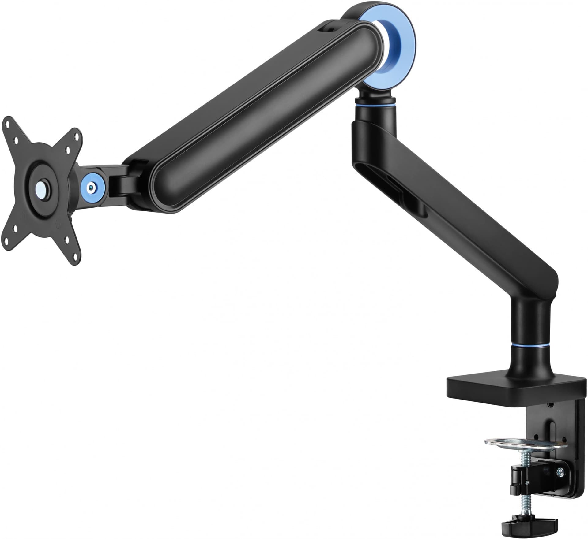 Кронштейн для мониторов Ultramounts UM719B черный 17"-35" макс.10.5кг крепление к столешнице поворот и наклон - фото 4
