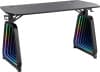 Стол игровой Cactus CS-GMD-BK-RGB столешница МДФ черный каркас черный 136x60x75см - фото 3