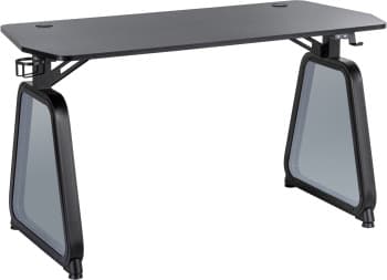 Стол игровой Cactus CS-GMD-BK-RGB столешница МДФ черный каркас черный 136x60x75см - фото 5