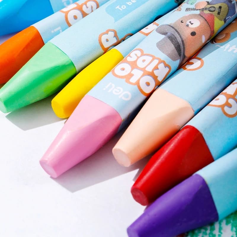 Восковые мелки Deli EC221-24 Color Kids трехгр. 24цв. (24шт) дл.75мм д.11мм картон.кор./европод. - фото 3