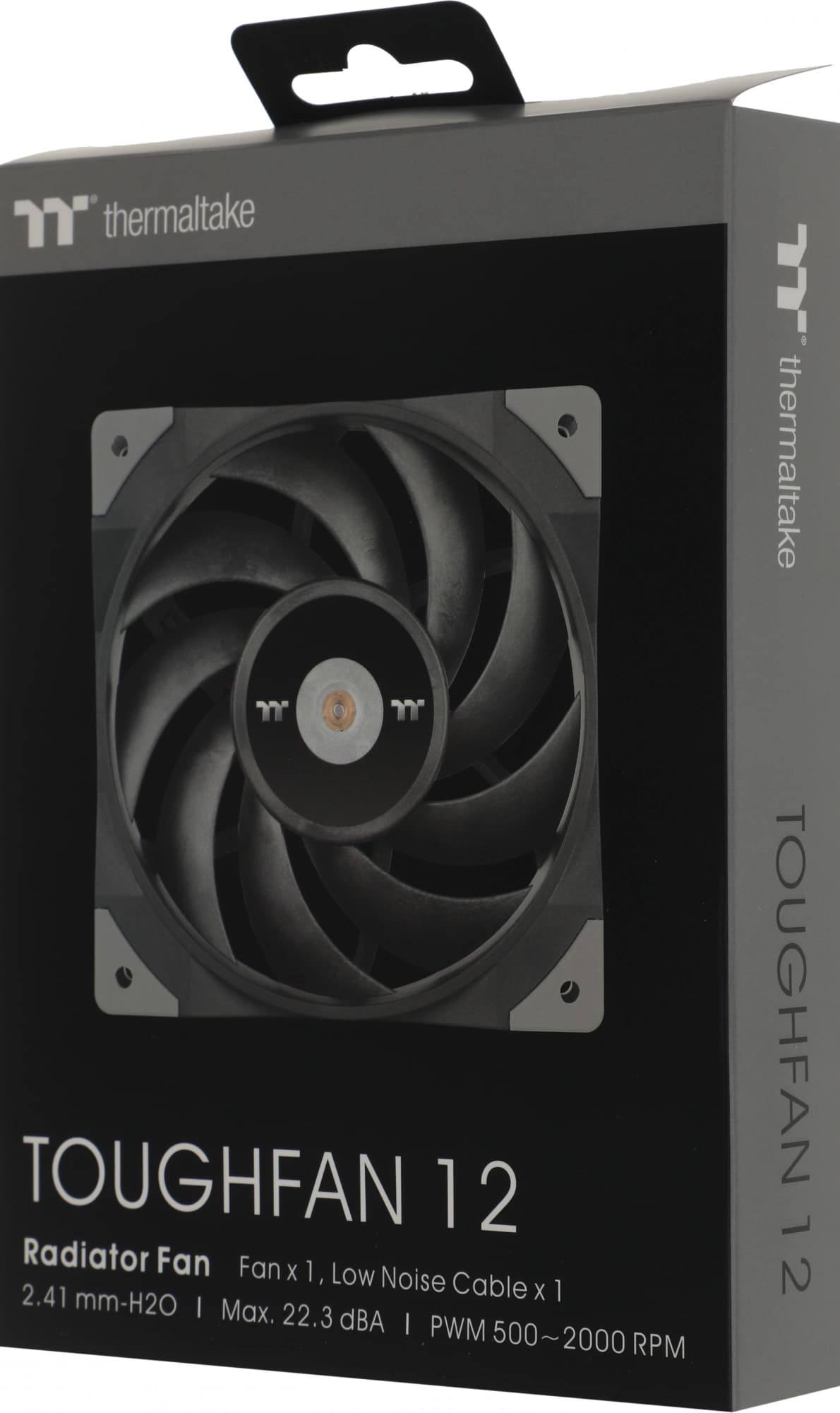 Вентилятор для корпуса Thermaltake Toughfan 12 120х120x25 черный 4-pin 22.3дБ (CL-F117-PL12BL-A) Ret - фото 1