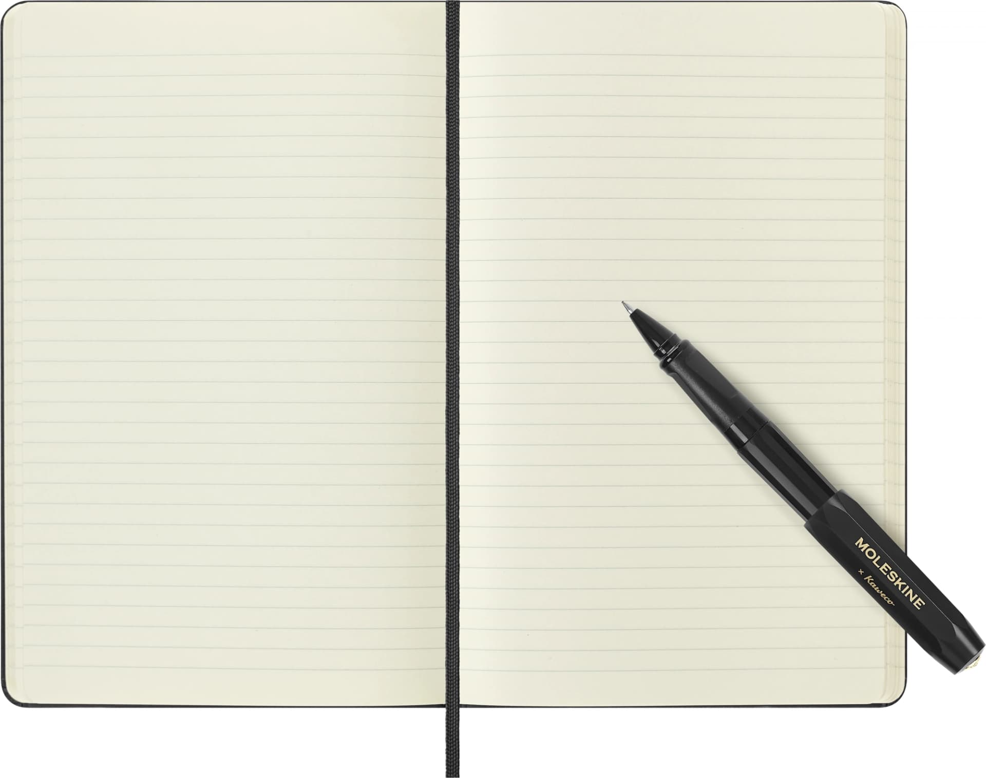Набор Moleskine блокнот/ручка блокн.:Classic Large линейка черный - фото 3