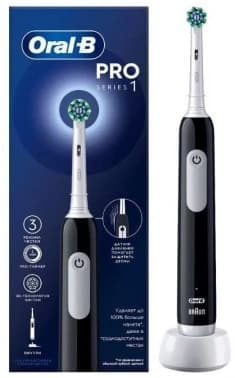 Зубная щетка электрическая Oral-B Cross Action Pro 1 500/D305.513.3 черный - фото 2