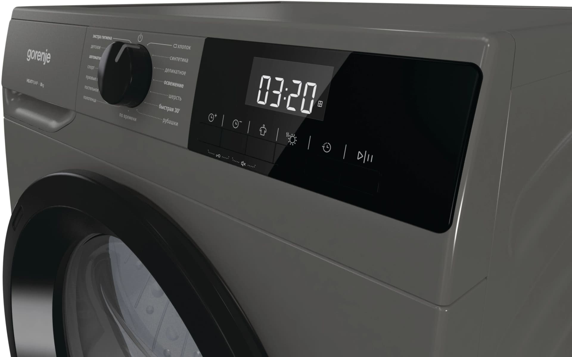 Сушильная машина Gorenje D2HNE82/C кл.энер.:A++ макс.загр.:8кг серый - фото 4