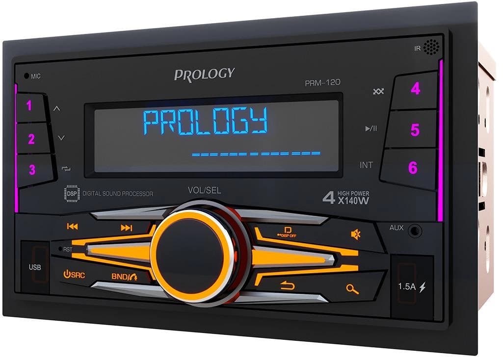 Автомагнитола Prology PRM-120 2DIN 4x140Вт v4.2 AUX DSP 3 ПДУ (PRPRM120) - фото 5