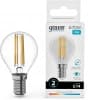 Лампа филам. Gauss Filament 10Вт цок.:E14 шар 220B св.свеч.бел.нейт. (упак.:10шт) (52120) - фото 3