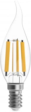 Лампа филам. Gauss Filament 13Вт цок.:E14 свеча 220B св.свеч.бел.теп. (упак.:10шт) (104801113) - фото 5