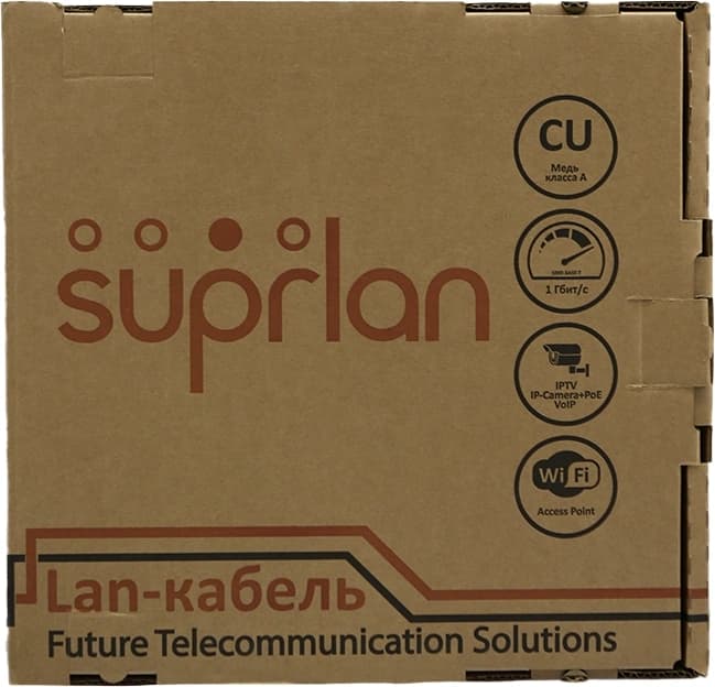 Кабель сетевой информационный Suprlan Standard 01-1028-1 кат.5E FTP 4 пары 24AWG PE внешний 305м черный - фото 3