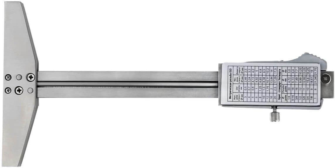 Штангенглубиномер нониусный RGK SCG-100 черный пластиковый футляр (756945) - фото 3