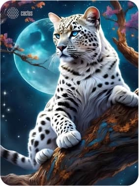 Коврик для мыши Cactus Snow Leopard рисунок 400x300x3мм (CS-MP-PRO16XL) - фото 5