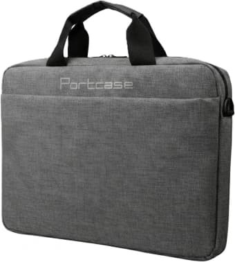 Сумка для ноутбука 14" Portcase KCB-1614 серый нейлон/полиэстер (KCB-1614 GREY) - фото 5