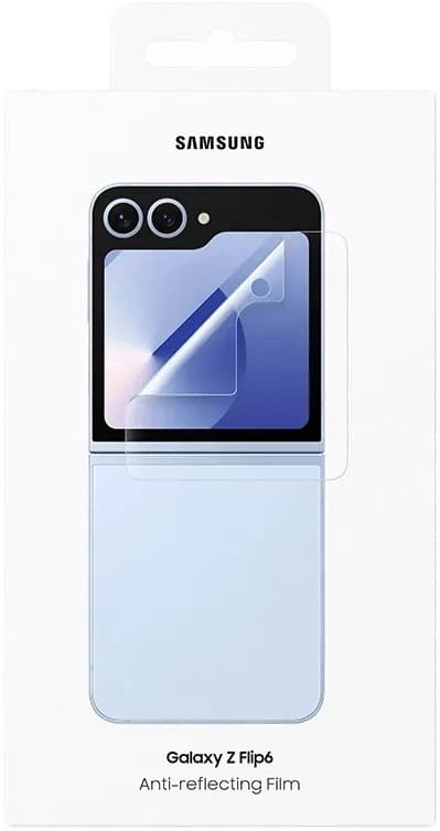 Защитная пленка для экрана Samsung прозрачный для Samsung Galaxy Z Flip6 прозрачная 2шт. (EF-UF741CTEGRU) - фото 3