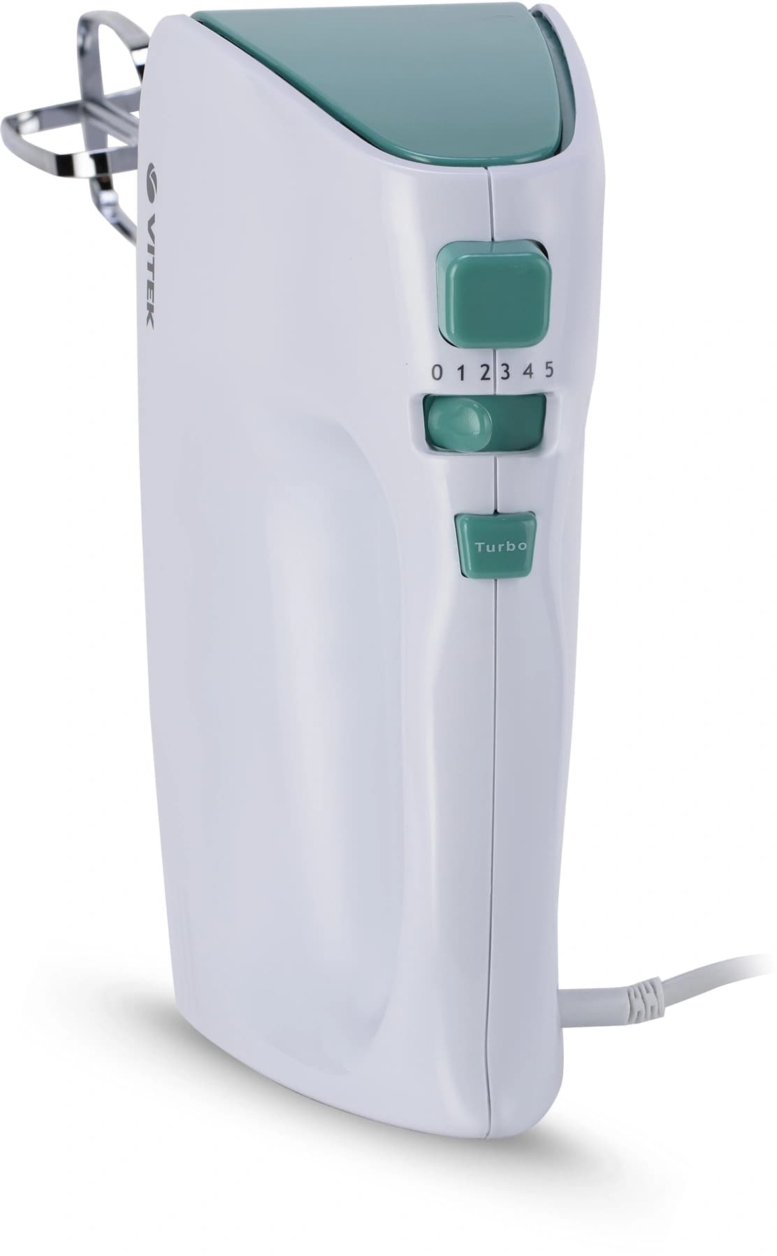 Миксер ручной Vitek VT-1490 600Вт белый/зеленый - фото 3