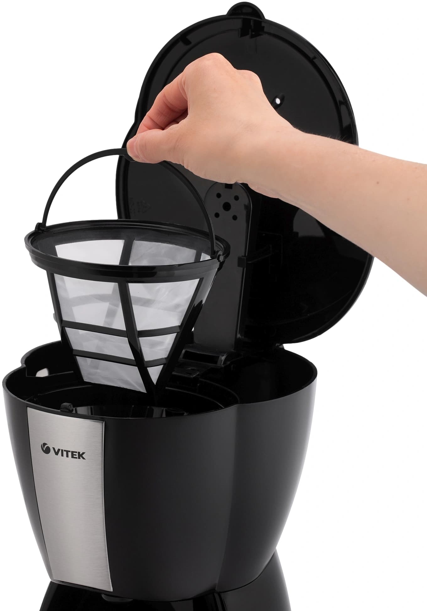 Кофеварка капельная Vitek VT-1503 BK 900Вт черный - фото 3