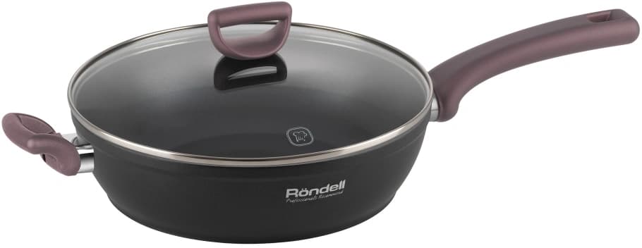 Сотейник Rondell Fest RDA-1526 4.0л. d=28см (с крышкой) черный - фото 4